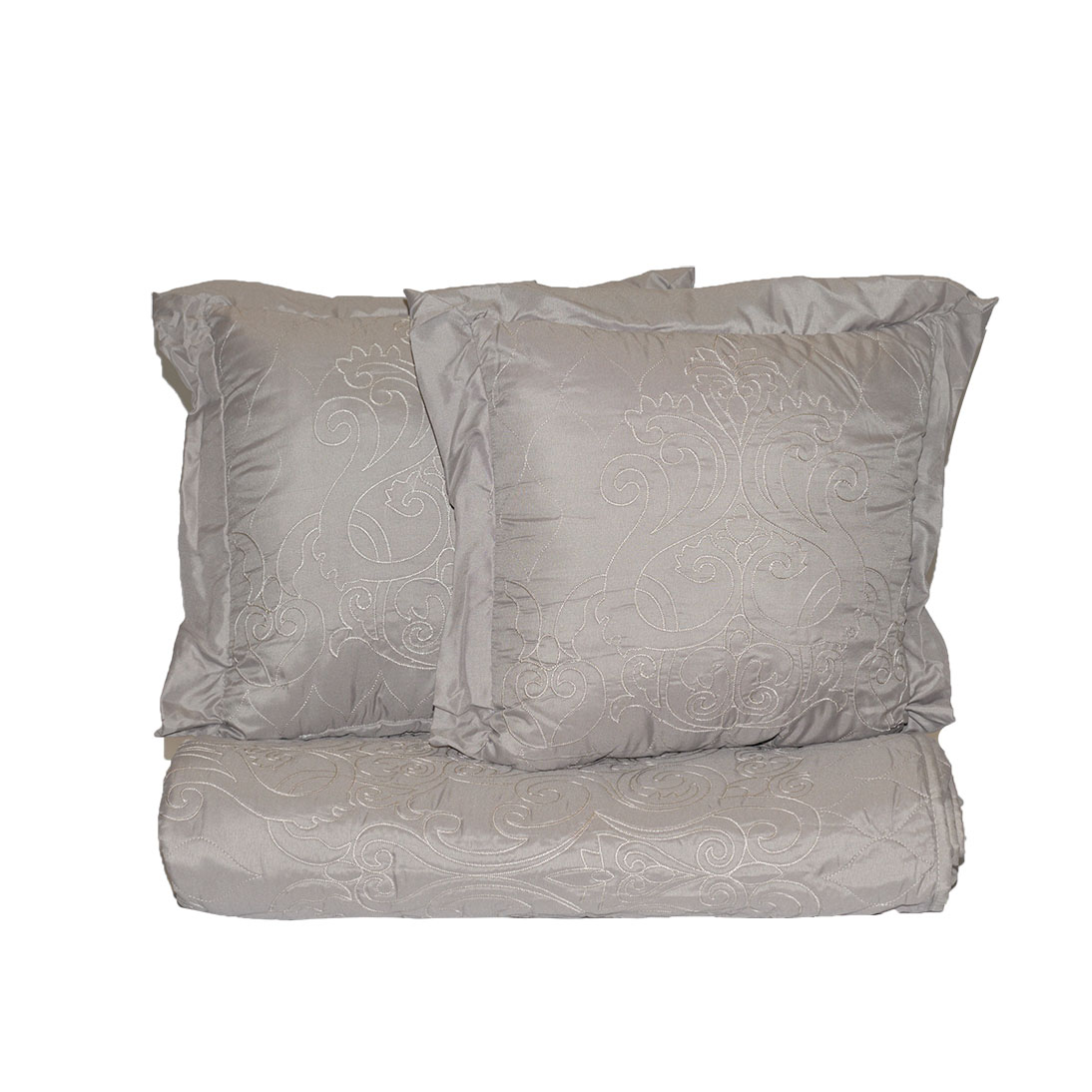 Atma blanket/pillow-set (light gray)